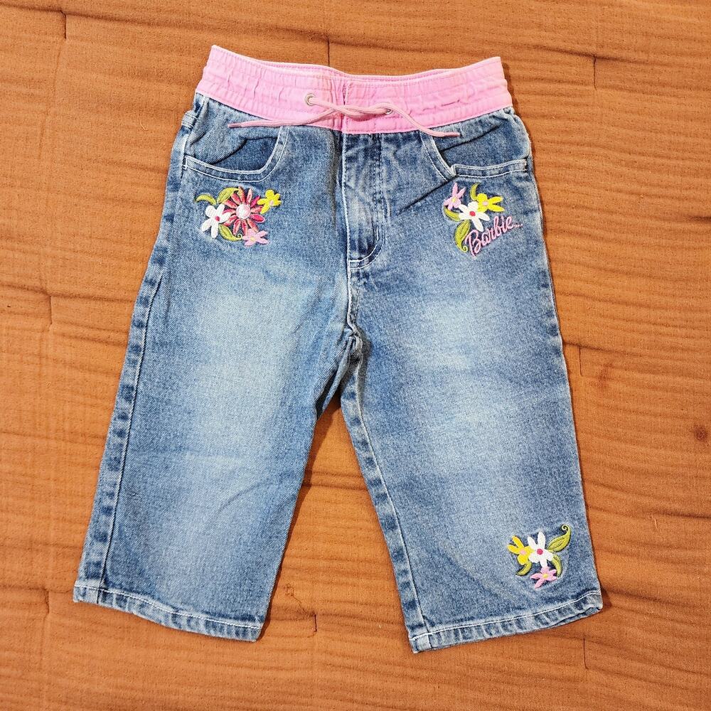 Vintage Barbie Y2K Embroidered Jeans